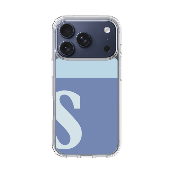 スリムプロテクションケース［ オリジナル - initial two tone - S blue ］