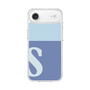 スリムプロテクションケース［ オリジナル - initial two tone - S blue ］