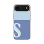 スリムプロテクションケース［ オリジナル - initial two tone - S blue ］