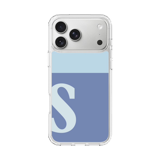 スリムプロテクションケース［ オリジナル - initial two tone - S blue ］