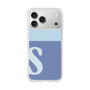 スリムプロテクションケース［ オリジナル - initial two tone - S blue ］