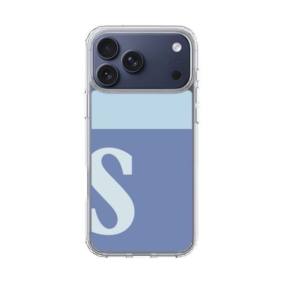 スリムプロテクションケース［ オリジナル - initial two tone - S blue ］