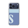 スリムプロテクションケース［ オリジナル - initial two tone - S blue ］