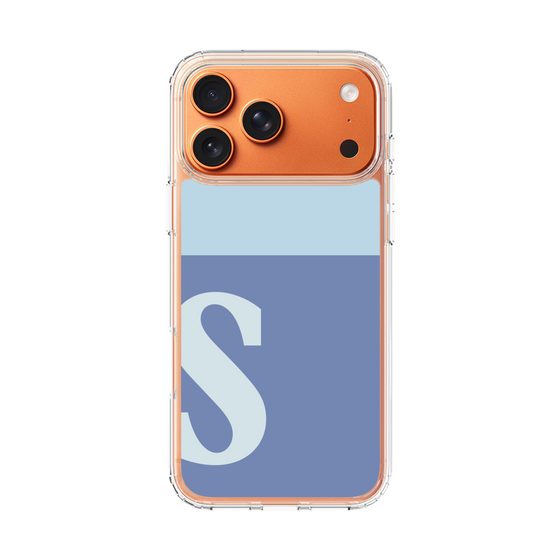 スリムプロテクションケース［ オリジナル - initial two tone - S blue ］