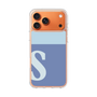 スリムプロテクションケース［ オリジナル - initial two tone - S blue ］
