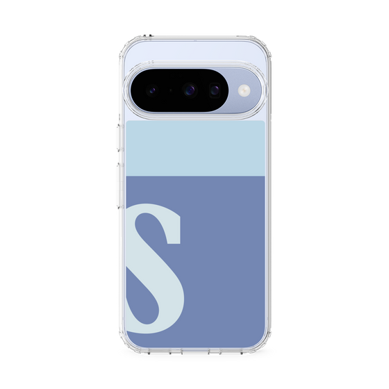 スリムプロテクションケース［ オリジナル - initial two tone - S blue ］