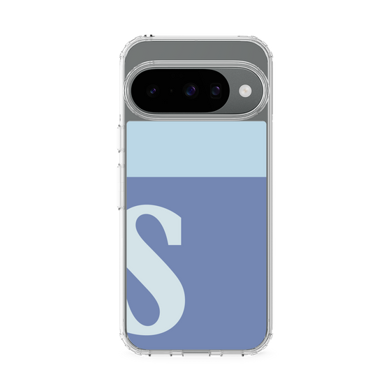 スリムプロテクションケース［ オリジナル - initial two tone - S blue ］