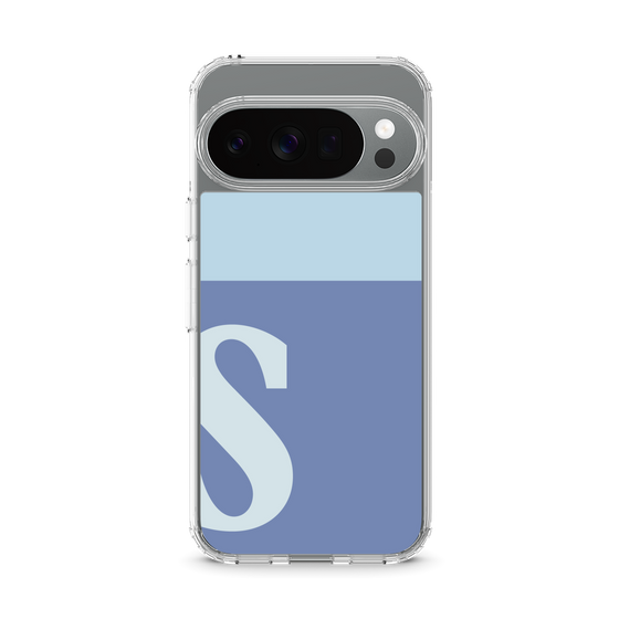 スリムプロテクションケース［ オリジナル - initial two tone - S blue ］