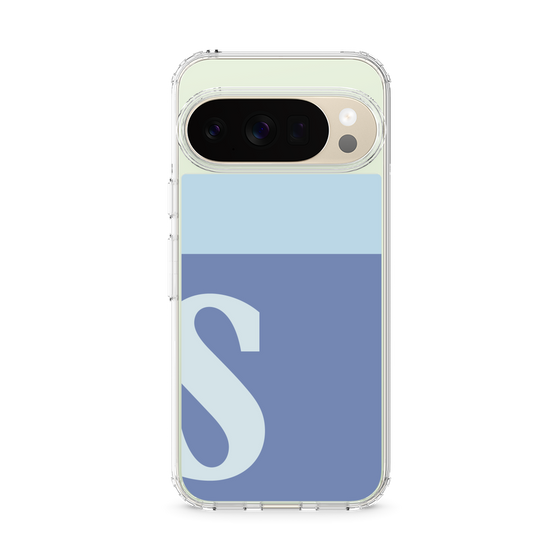 スリムプロテクションケース［ オリジナル - initial two tone - S blue ］