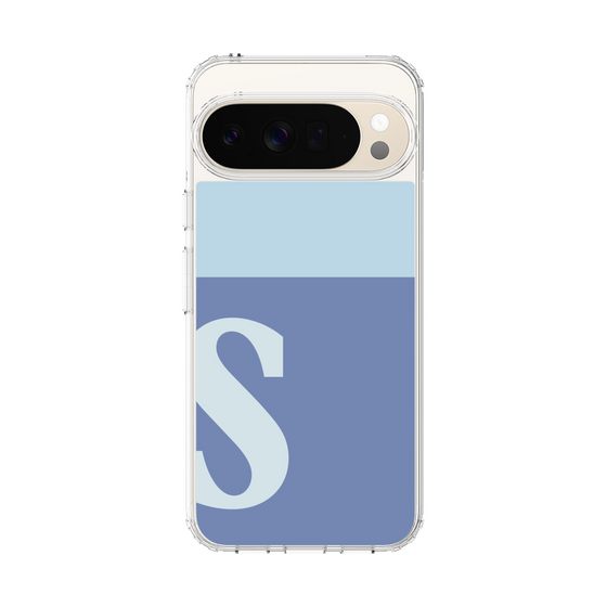 スリムプロテクションケース［ オリジナル - initial two tone - S blue ］
