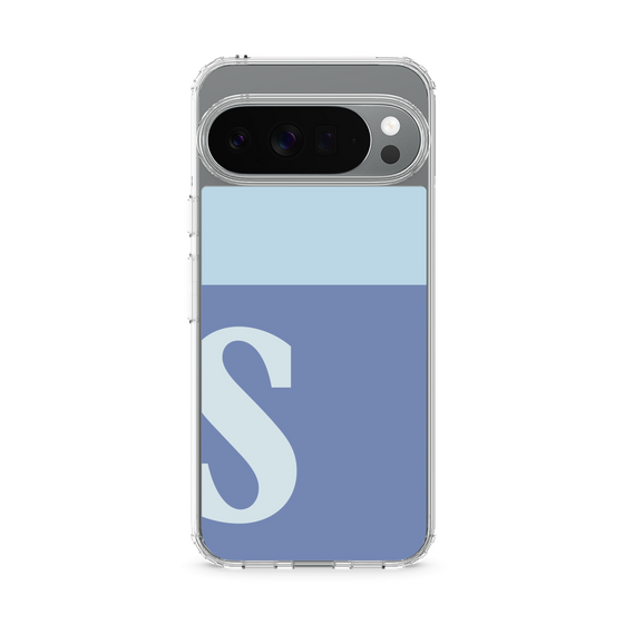 スリムプロテクションケース［ オリジナル - initial two tone - S blue ］
