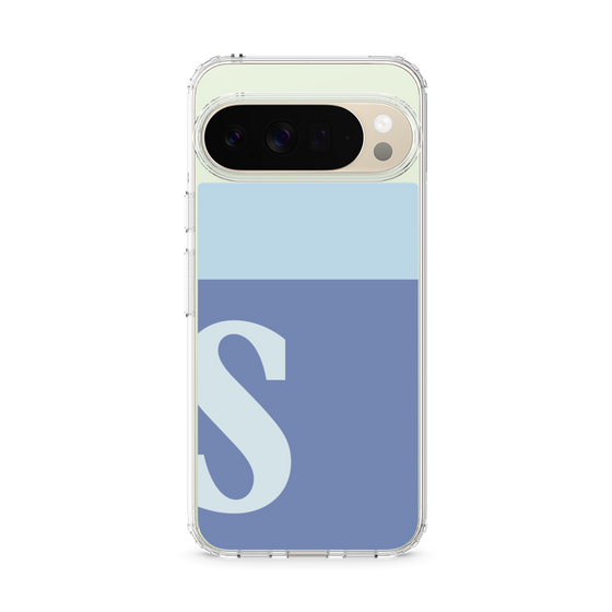 スリムプロテクションケース［ オリジナル - initial two tone - S blue ］