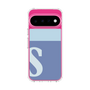 スリムプロテクションケース［ オリジナル - initial two tone - S blue ］
