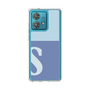 スリムプロテクションケース［ オリジナル - initial two tone - S blue ］