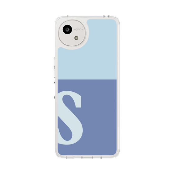 スリムプロテクションケース［ オリジナル - initial two tone - S blue ］