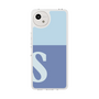スリムプロテクションケース［ オリジナル - initial two tone - S blue ］