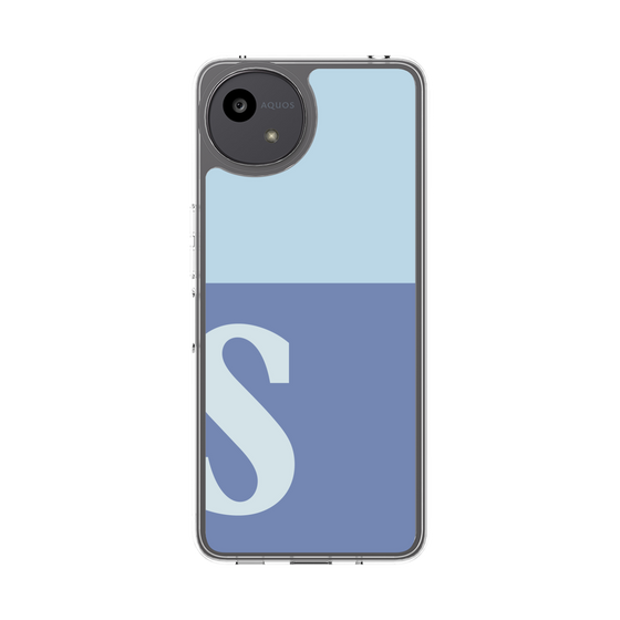 スリムプロテクションケース［ オリジナル - initial two tone - S blue ］