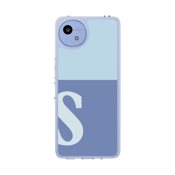 スリムプロテクションケース［ オリジナル - initial two tone - S blue ］