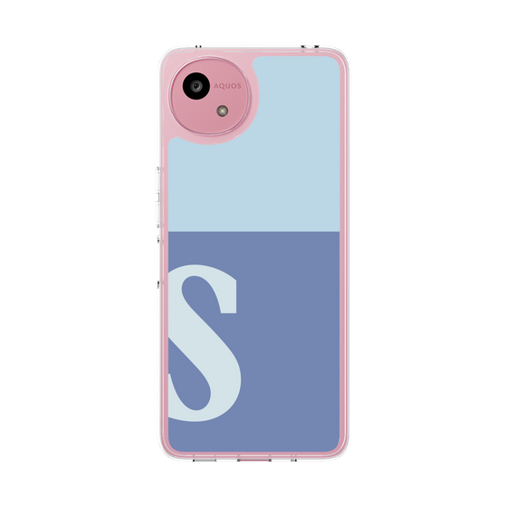 スリムプロテクションケース［ オリジナル - initial two tone - S blue ］