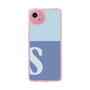 スリムプロテクションケース［ オリジナル - initial two tone - S blue ］