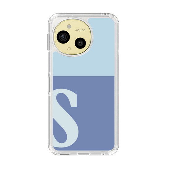 スリムプロテクションケース［ オリジナル - initial two tone - S blue ］
