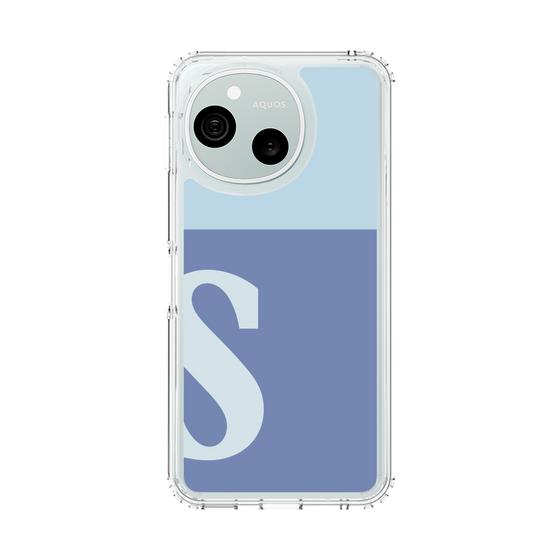 スリムプロテクションケース［ オリジナル - initial two tone - S blue ］