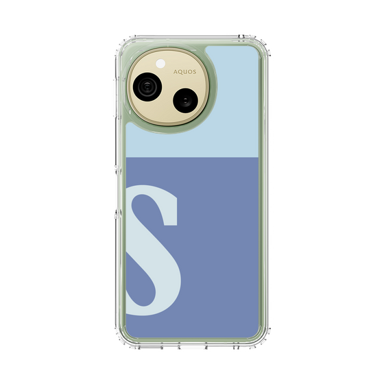 スリムプロテクションケース［ オリジナル - initial two tone - S blue ］