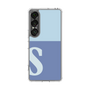 スリムプロテクションケース［ オリジナル - initial two tone - S blue ］