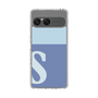 スリムプロテクションケース［ オリジナル - initial two tone - S blue ］