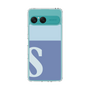 スリムプロテクションケース［ オリジナル - initial two tone - S blue ］