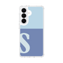 スリムプロテクションケース［ オリジナル - initial two tone - S blue ］
