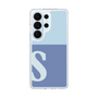 スリムプロテクションケース［ オリジナル - initial two tone - S blue ］