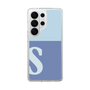 スリムプロテクションケース［ オリジナル - initial two tone - S blue ］