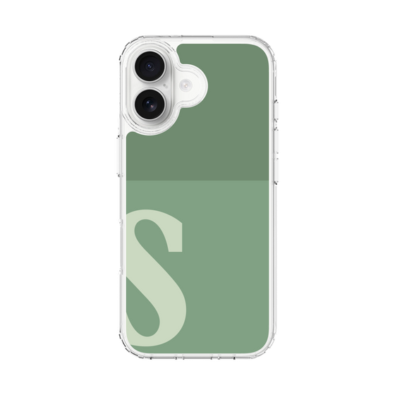 スリムプロテクションケース［ オリジナル - initial two tone - S green ］