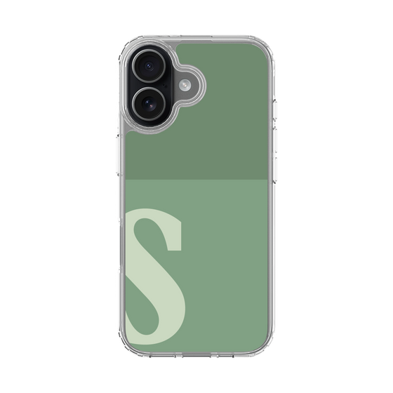 スリムプロテクションケース［ オリジナル - initial two tone - S green ］