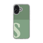 スリムプロテクションケース［ オリジナル - initial two tone - S green ］