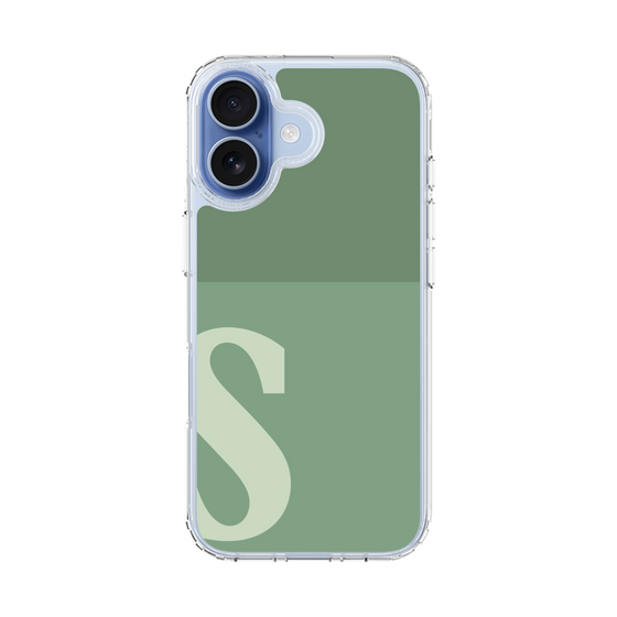 スリムプロテクションケース［ オリジナル - initial two tone - S green ］