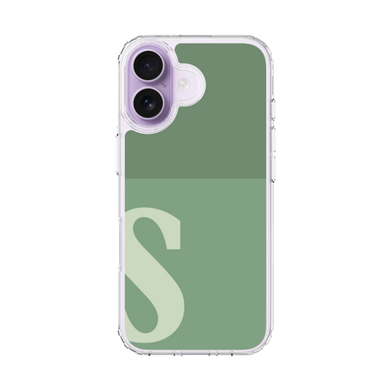 スリムプロテクションケース［ オリジナル - initial two tone - S green ］