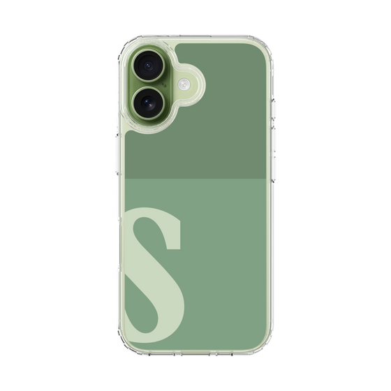スリムプロテクションケース［ オリジナル - initial two tone - S green ］