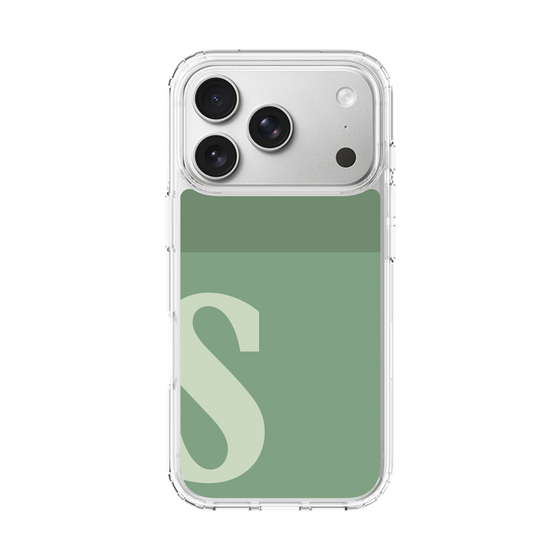 スリムプロテクションケース［ オリジナル - initial two tone - S green ］