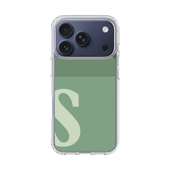 スリムプロテクションケース［ オリジナル - initial two tone - S green ］