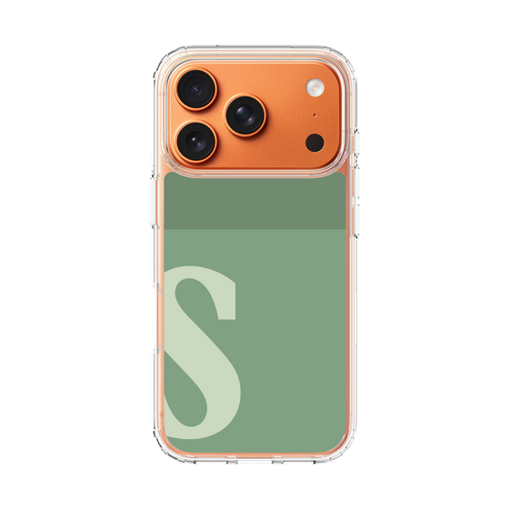 スリムプロテクションケース［ オリジナル - initial two tone - S green ］