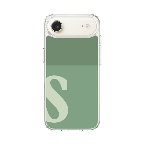 スリムプロテクションケース［ オリジナル - initial two tone - S green ］
