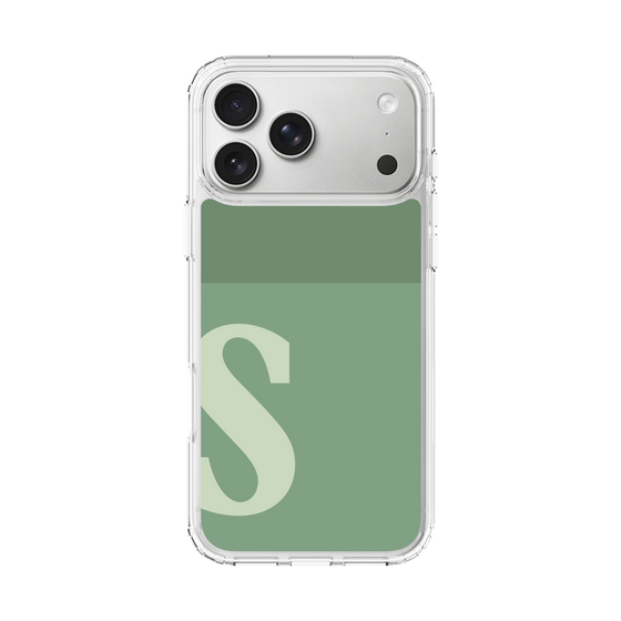 スリムプロテクションケース［ オリジナル - initial two tone - S green ］
