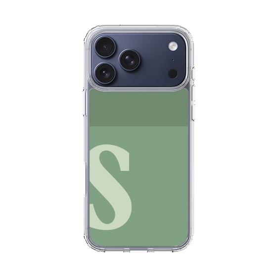 スリムプロテクションケース［ オリジナル - initial two tone - S green ］