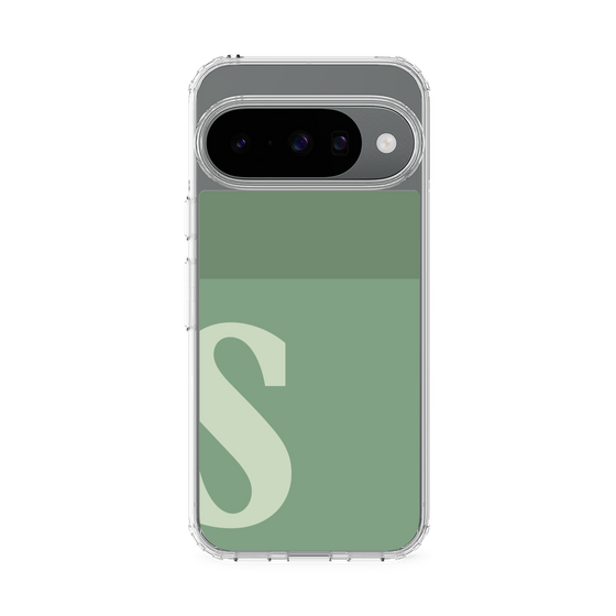 スリムプロテクションケース［ オリジナル - initial two tone - S green ］