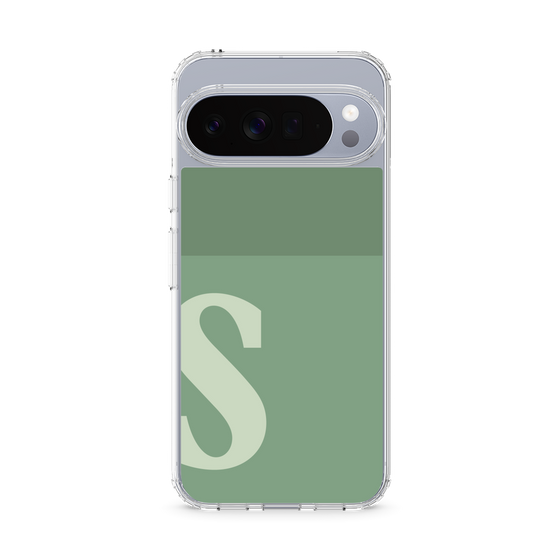 スリムプロテクションケース［ オリジナル - initial two tone - S green ］