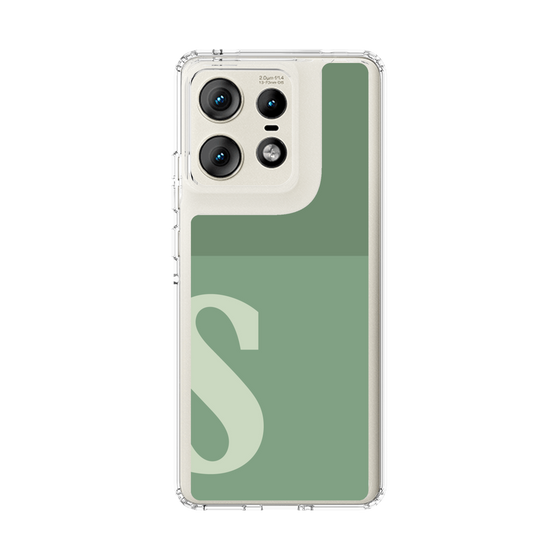 スリムプロテクションケース［ オリジナル - initial two tone - S green ］