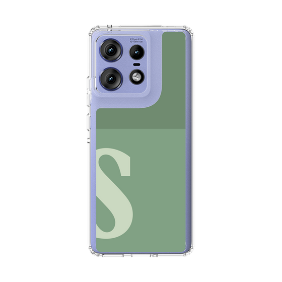 スリムプロテクションケース［ オリジナル - initial two tone - S green ］