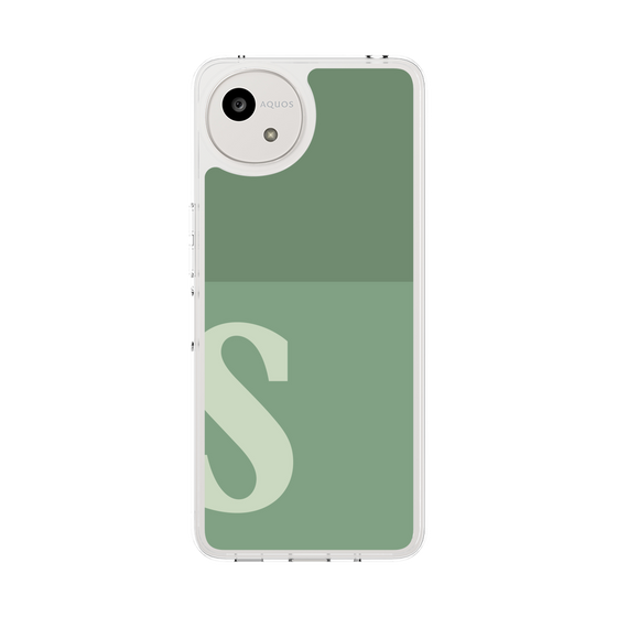スリムプロテクションケース［ オリジナル - initial two tone - S green ］